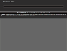 Tablet Screenshot of favorite.com